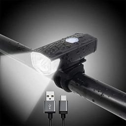 Bicycle USB Rechargeable Waterproof Cycle, High 300 Lumens Bright Headlight LED Front Light-image-24