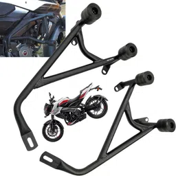 dhe best Motorcycle Leg Guard Crash Bar Frame Slider Legguard for Bajaj Pulsur NS 200 Bike Crash Guard-picture-18