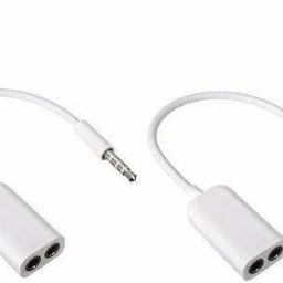 PREMSONS White 3.5mm Male to 2 Channel 3.5 mm Female Audio Splitter Cable Adapter - Pack of 2 Phone Converter-picture-19