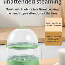 onshoppy 2 layer Egg Boiler Multi-Function 150W Electric Steamer Boiler/Cooker with Egg Tray Egg Cooker image 5