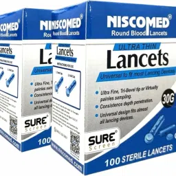 NISCOMED Round Blood Lancet Ultra Thin Glucometer lancet Glucometer Lancets (200) Glucometer Lancets-image-60
