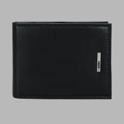 Men & Women Black Artificial Leather Wallet-image-11