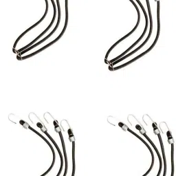 LUGGAGE ROPE BLACK PACK OF 4 Black-12