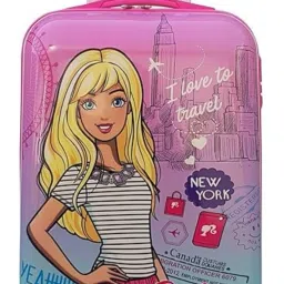 Small Cabin Suitcase (20 inch) 4 Wheels - Hard Shell Lightweight Kids Carry On Luggage Rolling Suitcase Travel Trolley Bag - Pink-image-94