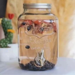 BENTEX LUXURY GLASSWARE glass dispenser for watr, with tap jar 5000ml Bottom Loading Water Dispenser-image-66