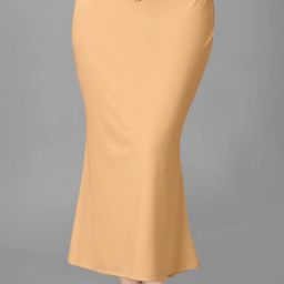 Trendmalls TM-P001-Light Peach-3XL Lycra Blend Petticoat-image-56