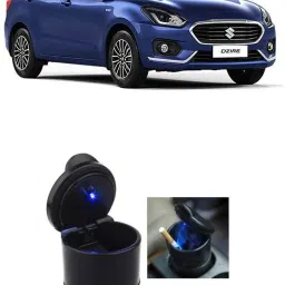 Black Ash Tray For Maruti Swift Dzire For all Cars Black Plastic Ashtray-image-47