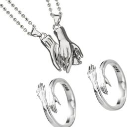 FRIENDSHIP DAY SPECIAL Gift For Couples Boyfriend Girlfriend Best Friend. Alloy, Stainless Steel Pendant Set-image-57