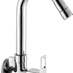 CUBE Sink Tap Brass For Bathroom and Kitchen Chrome Finish Sink Tap Faucet-image-53