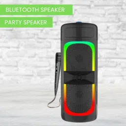 FRONY Bluetooth (PORTABLE WIRELESS PARTY SPEAKER) With Karaoke Mic and RGB LightsC315 40 W Bluetooth Tower Speaker-picture-4