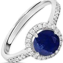 Sterling Silver Cubic Zirconia Rhodium Plated Ring-image-17