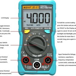 zoyi ZT-C1 4000 Counts Mini Digital Multimeter With Backlight,Flashlight & NCV Digital Multimeter image 2