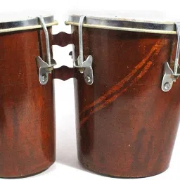 India 7 Inch Professional Two Piece Hand Made Wooden Bango Drum Set (Brown) Wooden Bongo-picture-10