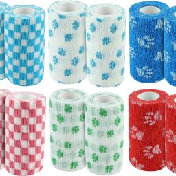 Breathable Cohesive Bandage for Humans & Pets (10 cm X 4.5 mtr) Pack Of 12 Mix Crepe Bandage-image-22