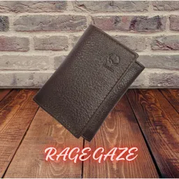Men & Women Brown Artificial Leather Card Holder-picture-23