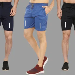 Pack of 3 Solid Men Multicolor Regular Shorts-picture-12