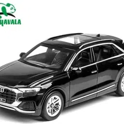 1:24 Audi Q8 Diecast Metal Pullback Toy car with Openable Doors & Light for kids-17