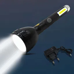 LED Laser High Beam 1Km Range Torch & Emergency Light ABS Plastic Torch-0