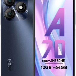 A70 | 5000 mAh Battery |13MP Dual Rear Camera | Type C Charging (Starlish Black, 64 GB)-image-40