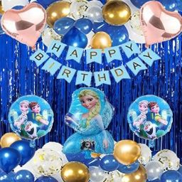 Theme Birthday Decorations for girls Combo Princess Kit set of 73 pc-image-24