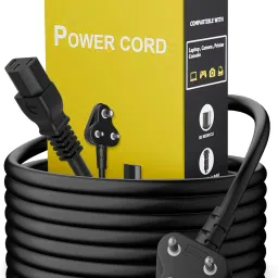 HexaGear Power Cord 1.19 A 1.8 m Metal Briaided Heavy 3 Pin AC Power Cord Cable Power Cord 1.8M Replacement Power Cable v1.1.16-image-68