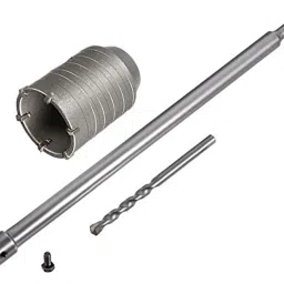 Sds Shank Concrete Wall Drill Bit Hole Saw Cutter, 400 Mm Connecting Rod (50mm bit with 400mm rod)-25