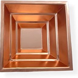 Copper Finish Mini Yagya Hawan Kund, Poojan Purpose (Size: 11 x 11 x 4 Cm)-24