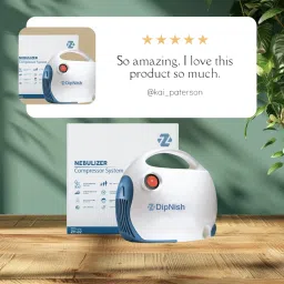 DipNish Durable Compressor Nebulizer Machine Kit with Child and Adult Mask.. Nebulizer image 4