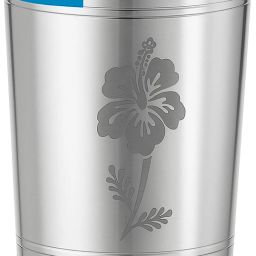 (Pack of 6) Stainless Steel Glass Bilseri 12cm Height Lazer Parag Glass Set Water/Juice Glass-21