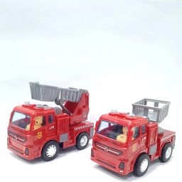 Unbreakable Power Friction Fire Engine Rescue Truck Vehicles Set for Kids-23