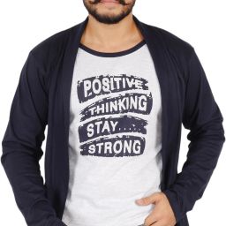 Men Jacket Style Full Sleeve Dark Blue Shrug-image-79