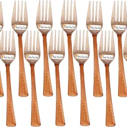 Copper Dessert Fork-36