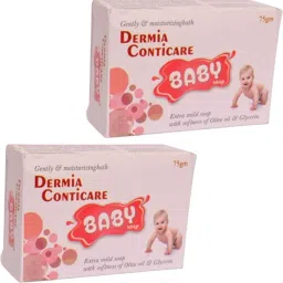 DERMIA CONTICARE BABY SOAP FOR BABYS SOFT & SILKY SKIN PACK OF 2-image-17