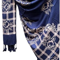 Printed Rayon Women Blue Stole-image-51