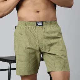 Self Design Men Green Boxer Shorts-image-39