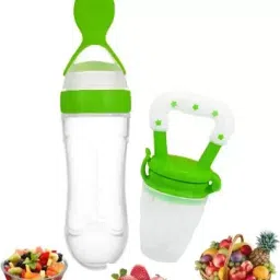 New Baby Fedding Utensils Combo of Milk bottle,Feeder,Teether for Baby Care. - Plastic-image-9