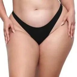 Women Thong Black Panty-image-4