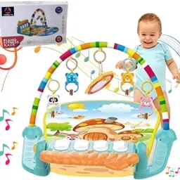 Baby Tummy Time Play Mat with Music, Kick Piano and Hanging Rings-25