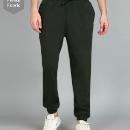 Men Solid Green Track Pants-image-106