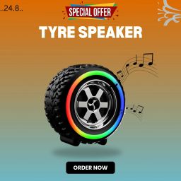 Clairbell Bluetooth Speaker Tyre Speakers with 5Hr Battery Life & Mic Work with iOSA74 10 W Bluetooth Laptop/Desktop Speaker-28