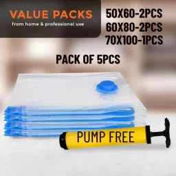 5Pack Vacuum Compression Storage Bags With Pump,Space Saver Sealer Bag M173 Travel Storage Vacuum Bags-image-46
