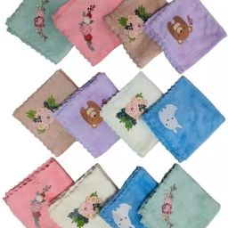 Vantra Women's Embroidered Multi Color Pure Cotton Handkerchief for Women and Girls ["Multicolor"] Handkerchief-image-32