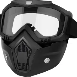 Goggle Face Mask Anti Scratch UV Protected Face & Eyewear Windproof Dirt Shield With Soft Foam Padded Detachable Mouth Filter For cycling Bike Off Road Racing Blowtorch Safety Goggle-image-12