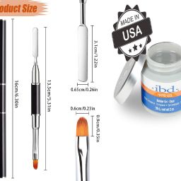 IBD NAIL GEL WITH NAIL ART BRUSH 2IN1 PACK OF 2 PC-18