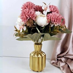 Pink Dahalia Artificial Flower-image-18
