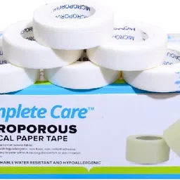 complete care Microporous Surgical Tape 1/2 Inch x 5 Meter,Medical-Grade Adhesive (Pack of 1) First Aid Tape-picture-4