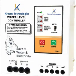 kreena technologies Metal body Fully auto water controller for up and down tank with 6 sensors Wired Sensor Security System-20