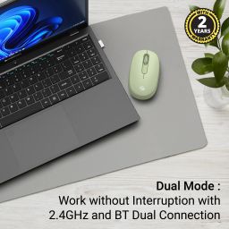 ZEBRONICS Groot Wireless Ambidextrous Optical Mouse Wireless Mouse, 1600DPI, Silent Ergonomic with 2 Years Warrantywith Bluetooth image 2