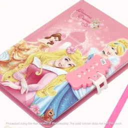 rashi Secret Personal Lock Dairy with 3D Gel Pen (RANDOM COLOUR AND DESIGN) A5 Diary SINGLE RULE 50 Pages image 5