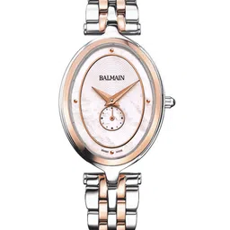 Balmain Haute Elegance Oval Women Off-White Swiss Made Mother of Pearl Analogue Watch B81183386-image-63